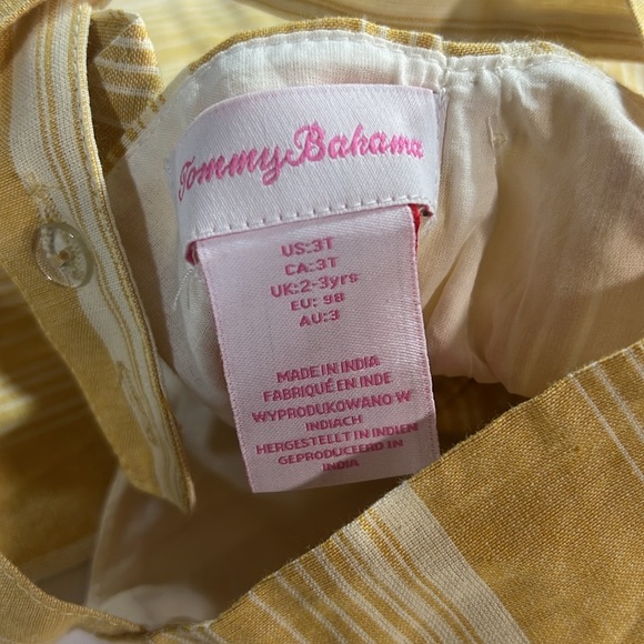 Tommy Bahama NWT 3t girls jumpsuit romper with matching headband set - Picture 4 of 9